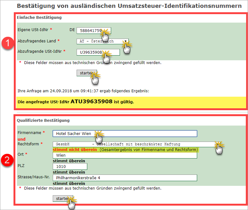 Qualifizierte Umsatzsteuer-ID-Prüfung